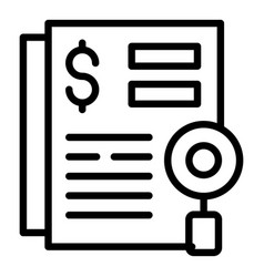 Collateral Document Icon Outline Loan