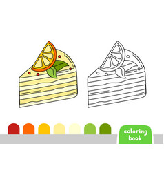 Coloring Book For Kids Cake Page For Books