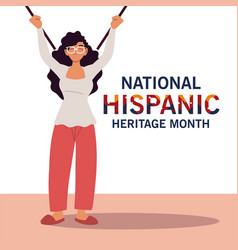 National Hispanic Heritage Month With Latin Woman