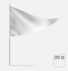 Realistic Pennant Template Triangle Flag Mockup