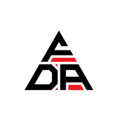 Fda Triangle Letter Logo Design