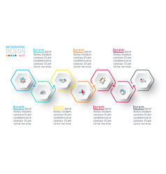 Hexagon Inforgraphics On Graphic Art