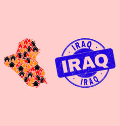 Iraq Map Composition Fire And Properties