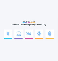 Network Cloud Computing And Smart City Blue 5