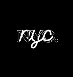 Nyc Typography Graphic Design For T-shirt Prints