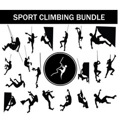 Sport Climbing Silhouette Bundle Collection