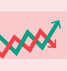 Stock Market Fluctuation Arrow