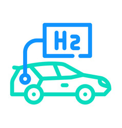 Car Hydrogen Transport Color Icon