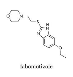 Fabomotizole Anxiolytic Drug Molecule Skeletal