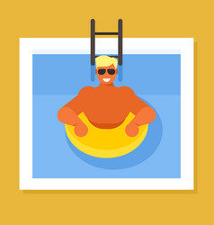 Man In The Swimming Pool