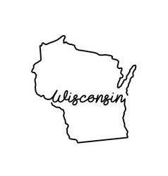 Wisconsin Us State Outline Map