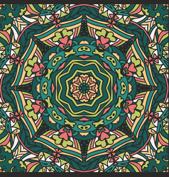 Green Pattern Seamless Mandala Art