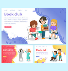 Book Club Concept Small People Reading Books