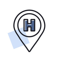 Hospital Or Heliport Pointer Icon