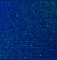 Blue binary computer code background Royalty Free Vector