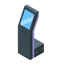 Black Touchscreen Icon Isometric Smart Swipe