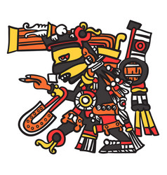 God Aztec Color Tezcatlipoca