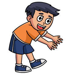 Earth Day Happy Boy Cartoon Colored Clipart