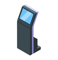 Panel Touchscreen Icon Isometric Hand System