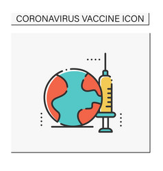 Vaccine For World Color Icon