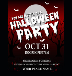 Halloween Celebration Party Flyer Poster Design