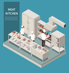 Industrial Kitchen Isometric Composition