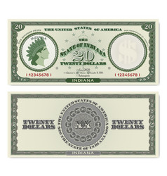 Paper Money Obverse And Reverse 20 Usd