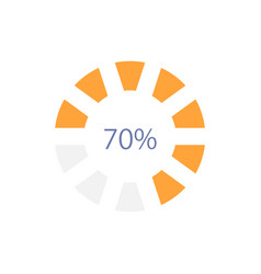 Segmented Circular Loading Bar Infographic Chart