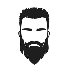 Bearded Man Barbershop Logo