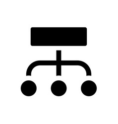 Data Structuration Process Black Glyph Ui Icon