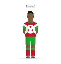 Burundi Football Player Soccer Uniform