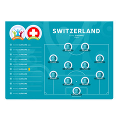 Switzerland Line-up Football 2020 Tournament