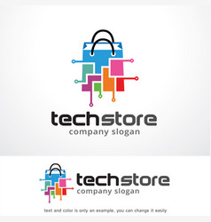 Tech Store Logo Template Design