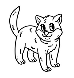 Baby Dog Isolated Coloring Page For Kids