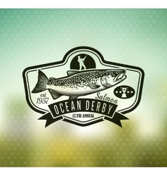 Fishing Logo Salmon Fish Icon