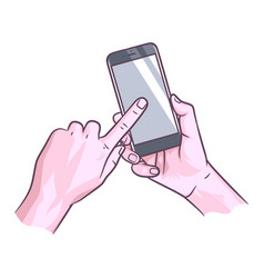 Hand Holding Smart Phone