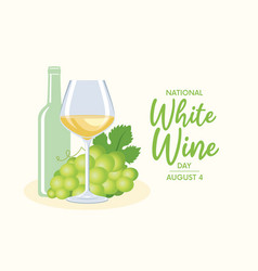 National White Wine Day Poster