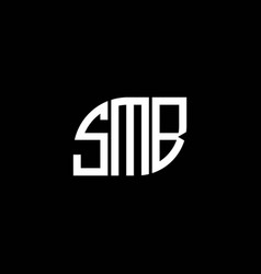 Smb Letter Logo Design On Black Background