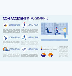 Con Accident Infographic Police And Street Victim