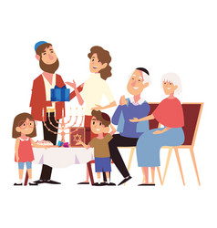 Hanukkah Family Religious Celebration