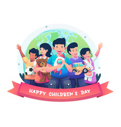 A Group Of Children Around The World Celebrate