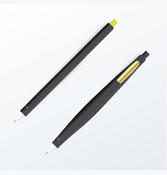 Black Two Different Ball Pen Mock Up