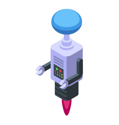 Fly Robot Icon Isometric Space Alien