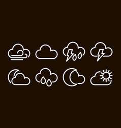 Outline Weather Clipart Doodle Cloud Art Sketch