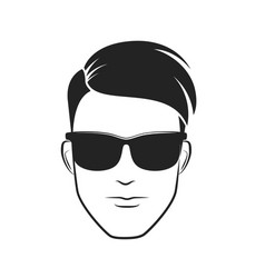 Cool Stylish Male Head Barbershop Logo