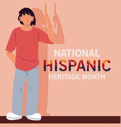 National Hispanic Heritage Month With Latin Man