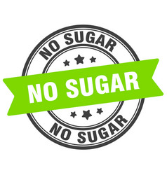 No Sugar Stamp Label On Transparent