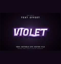 Violet Neon Style Text Effect