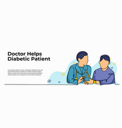 Doctor Helping Diabetic Patient