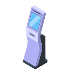 Kiosk Icon Isometric Smart Touchscreen